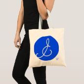 en blauw tote bag (Voorkant (product))
