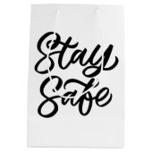 En blijf veilig medium cadeauzakje (Achterkant)