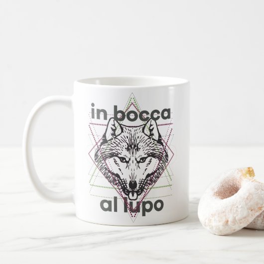En bocca al lupo mug (Avec donut)