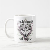 En bocca al lupo mug (Gauche)