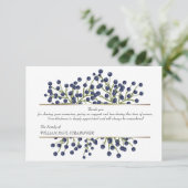 En Carte de remerciements de sympathie (Debout devant)