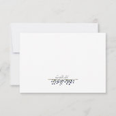 En Carte de remerciements de sympathie (Dos)