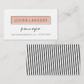 En Carte de visite de style (Devant / Derrière)