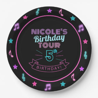 En Carton Assiettes de fête d'anniversaire Tournée Anniversa