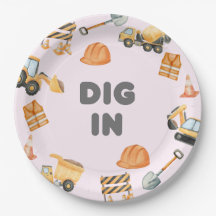 Assiettes de fête de construction
