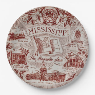 En Carton Assiettes de fête du Mississippi