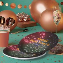 Assiettes de fête du Nouvel An
