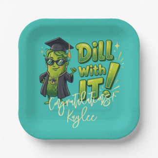 En Carton Assiettes de remise des diplômes Dill With It - Fo