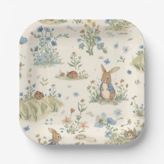 En Carton Assiettes Inspirées de Peter The Rabbit