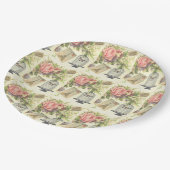 En Carton Assiettes papier thème français vintage Paris (Angle)