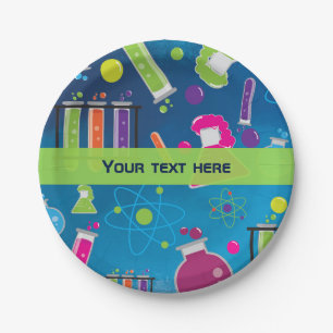 En Carton Assiettes pour fête d'anniversaire de scientifique