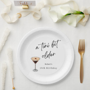 En Carton Assiettes pour fête des 18 ans « Un tout petit peu