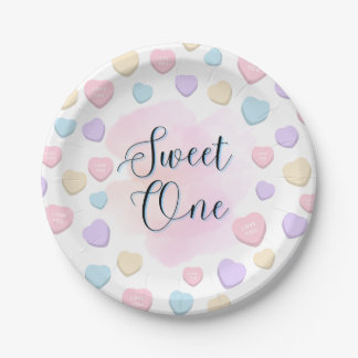 En Carton Assiettes pour la première fête d'anniversaire de