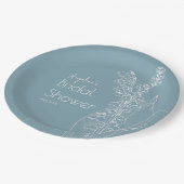 En Carton Assiettes pour une Baby Shower. (Angle)