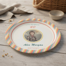 Décoration de table pour fête d'été, assiettes ann
