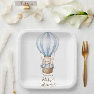 En Carton Nous pouvons à peine attendre Assiettes pour Baby