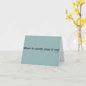 En cas de doute, priez-le ! Ayez le carte pour (Fleur jaune)