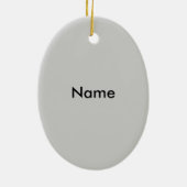 En Céramique Anesthésiologiste Caduceus Ornement ovale (Dos)