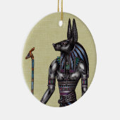 En Céramique Anubis Arrondi Ornement (Droite)