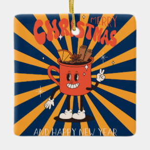 En Céramique Arbre de Noël rétro Ornement de biscuit