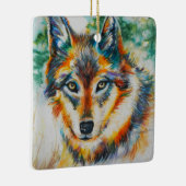 En Céramique Bel ornement de loup (Droite)