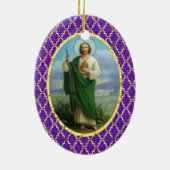 En Céramique Bel ornement de St Judas (Dos)