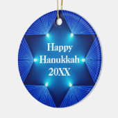 En Céramique Bel ornement heureux de Hanoukka 20XX (Gauche)