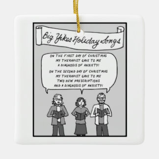 En Céramique Big Yikes Ornement : 12 Jours de Noël