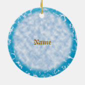 En Céramique Bouddha Papillon ornement (Dos)