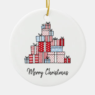 En Céramique Cadeaux de Noël Ornement du cercle de Noël