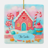 En Céramique Candyland Noël Ornement (Dos)