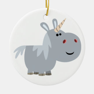 En Céramique Carton inscrutable mignon ornement Unicorne