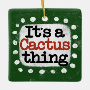En Céramique C'est un ornement de cactus