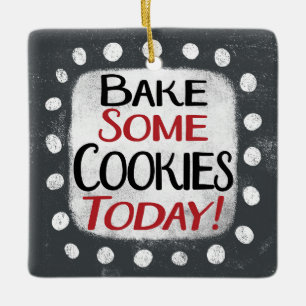 En Céramique Cuire Certains Cookies Aujourd'Hui Ornement