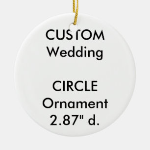 En Céramique Décoration accrochante d'ornement ROND fait sur