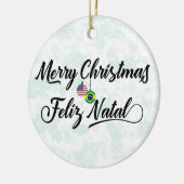 En Céramique Décoration brésilienne de Feliz Natal (Gauche)