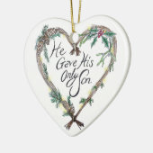 En Céramique Décoration chrétienne d'arbre de Noël (Gauche)