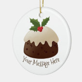 En Céramique Décoration de pudding de Noël (Gauche)