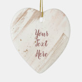 En Céramique Décoration dorée Rose personnalisée (Droite)