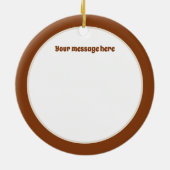 En Céramique Décoration festive Noël ajouter nom année message (Dos)