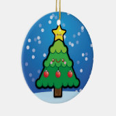 En Céramique Décoration mignonne d'arbre de Noël de Kawaii (Droite)