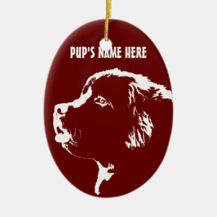 En Céramique Décoration personnalisée de chien de l'ornement de