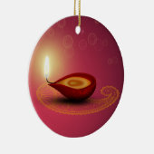 En Céramique Diwali Diya - Ornement (Droite)