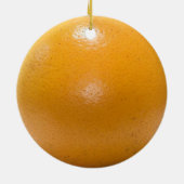 En Céramique DOUBLE ornement DÉGROSSI "orange" (Dos)