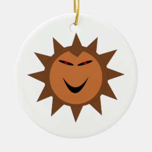 En Céramique Evil Hedgehog Kawaii Goth Ornement Halloween