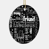 En Céramique Fabuleux ornement Synonyme BFF (Droite)