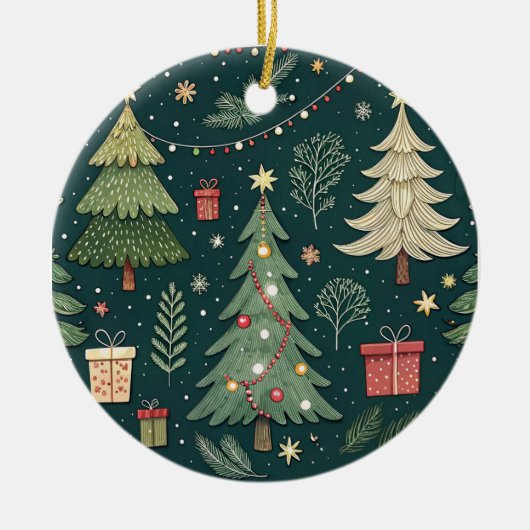 En Céramique Feux de Noël | Décoration de vacances (Devant)