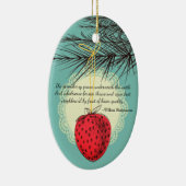 En Céramique Fraise, ornement culinaire de Noël (Droite)