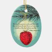 En Céramique Fraise, ornement culinaire de Noël (Dos)