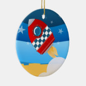 En Céramique Fusée d'espace - ornement (Droite)